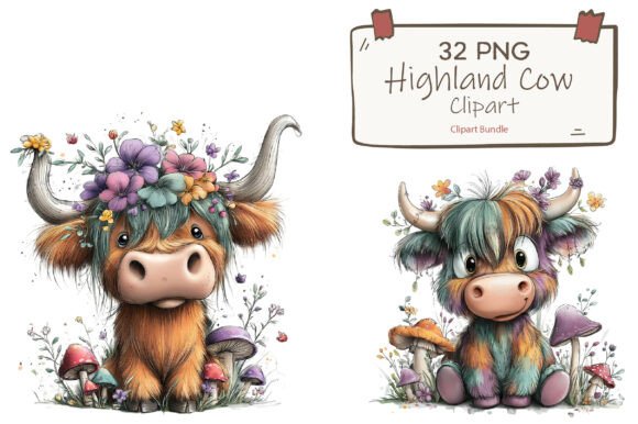 Download Floral Baby Cow Clipart Collection - Collection Collection