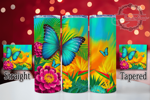 Download Colorful Butterfly Animal Lovers Tumbler - Butterfly Collection